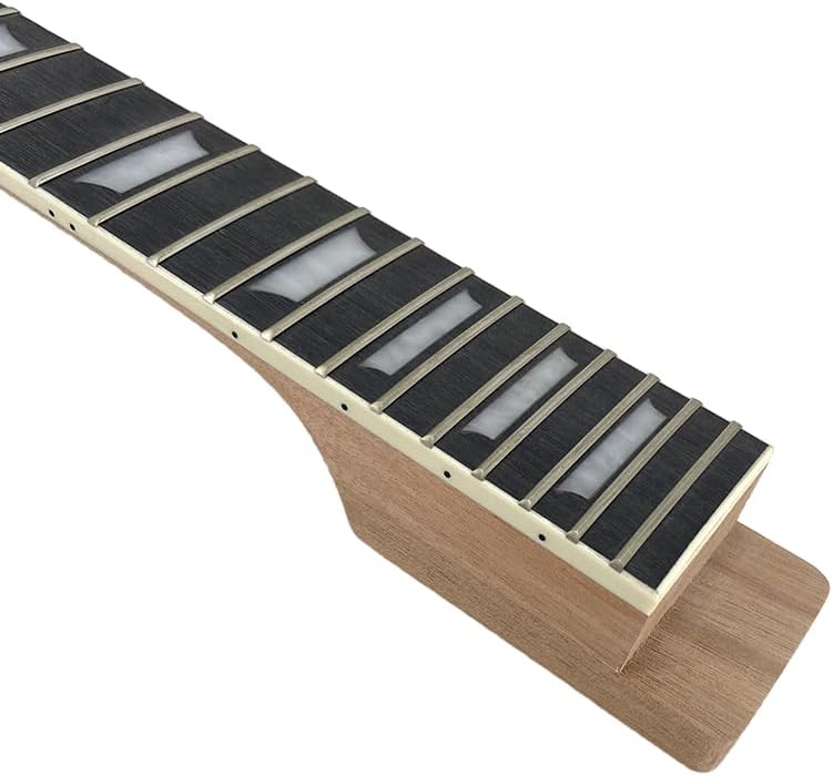 ModouString 22 fret electric guitar neck 24.75 inch Mahogany wood Rosewood Fretboard white trapezoid inlay Unfinished for SG Style - Image 3